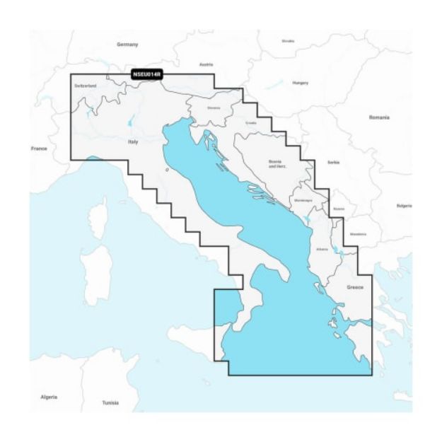 NAUTIČKA KARTA GARMIN - JADRANSKO MORE, ITALIJA