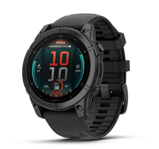 PAMETNI SAT GARMIN FENIX E - 47 mm, AMOLED, Tamnosivi čelik