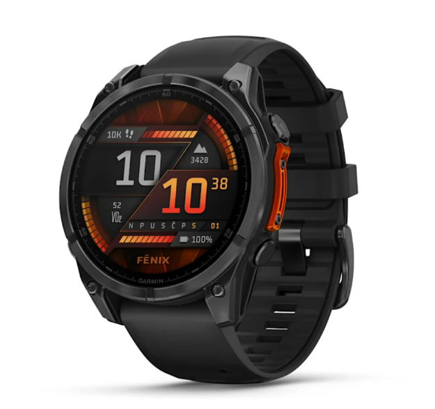 PAMETNI SAT GARMIN FENIX 8 - 47 mm, AMOLED, Tamnosivi